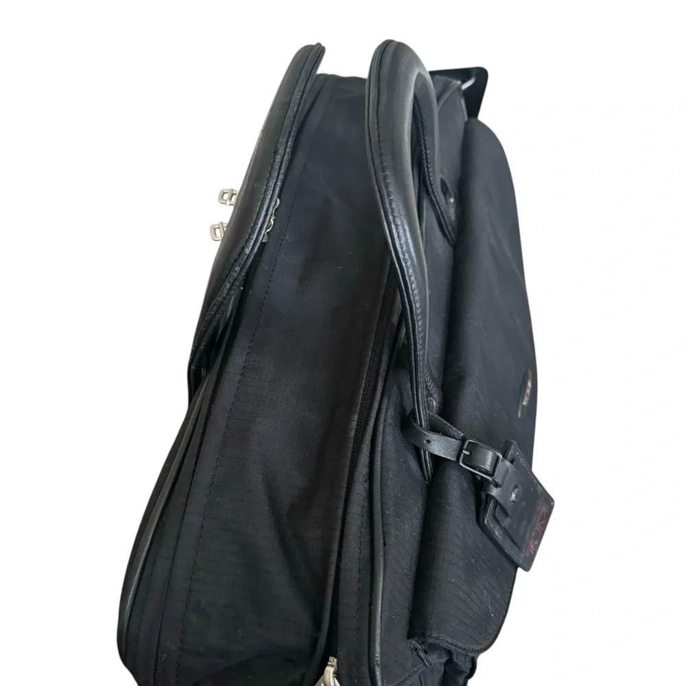 TUMI Alpha Laptop Bag Briefcase Black Ballistic Nylon Travel Bag